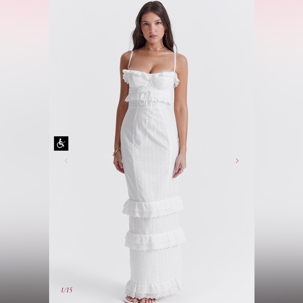 White Lace Maxi Dress
